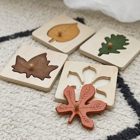 Children's early childhood leaf jigsaw puzzle