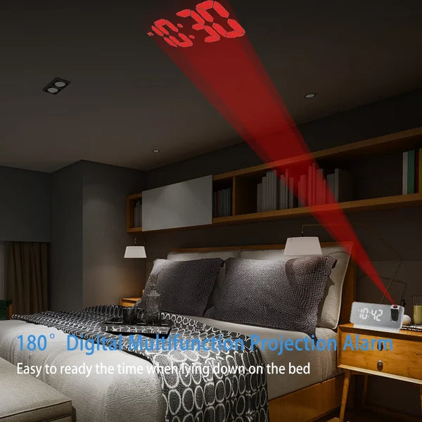 Projection alarm clock