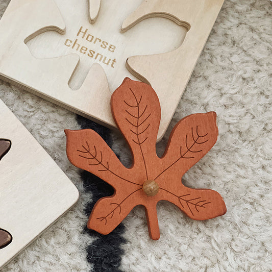 Children's early childhood leaf jigsaw puzzle
