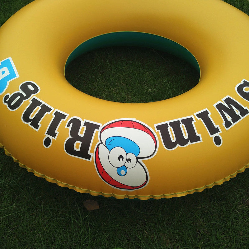 Inflatable swimming ring thickened adult