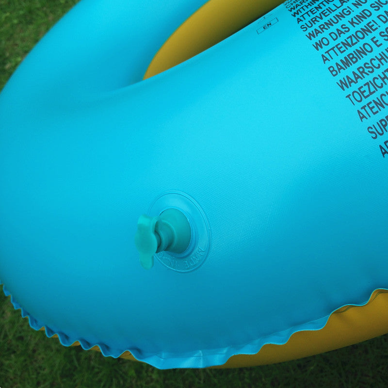 Inflatable swimming ring thickened adult