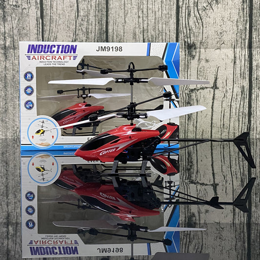 Flying Aircraft Sensor Helicopter Induction Glowing Toy