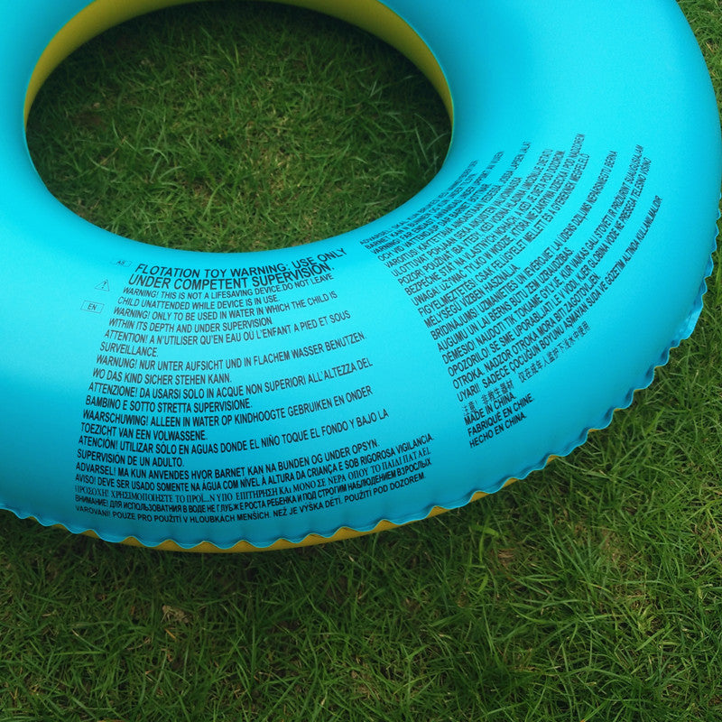 Inflatable swimming ring thickened adult