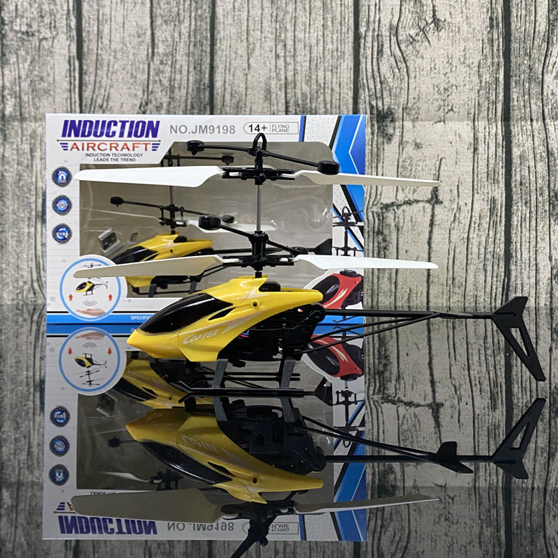 Flying Aircraft Sensor Helicopter Induction Glowing Toy