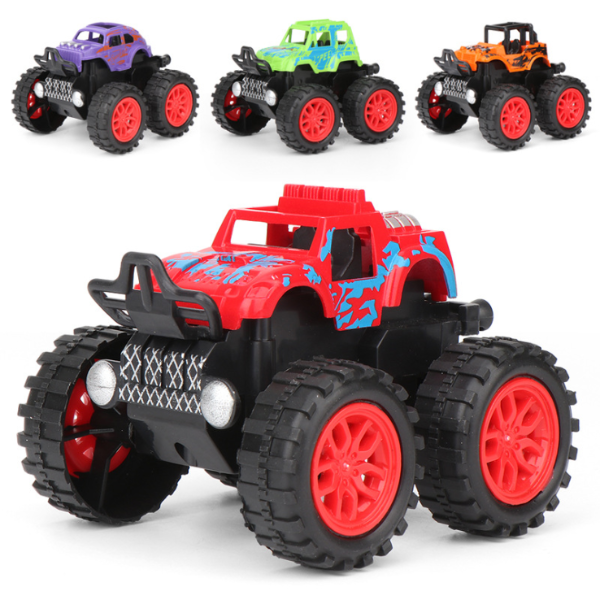 Four-wheel drive inertial off-road vehicle pull back car