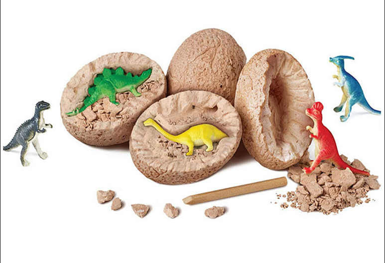 Archaeological Excavation Dinosaur Egg Simulation Model