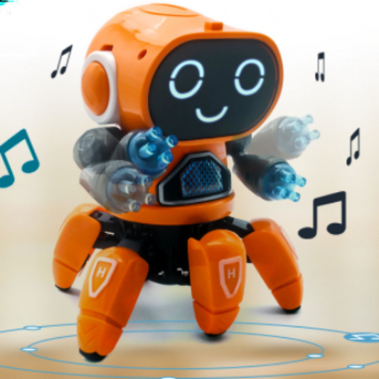 Hexapod robot light music toy