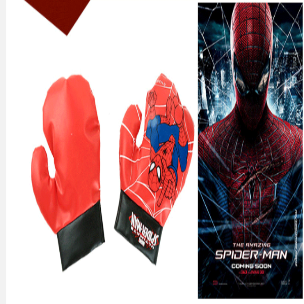 Spiderman mini boxing gloves toy