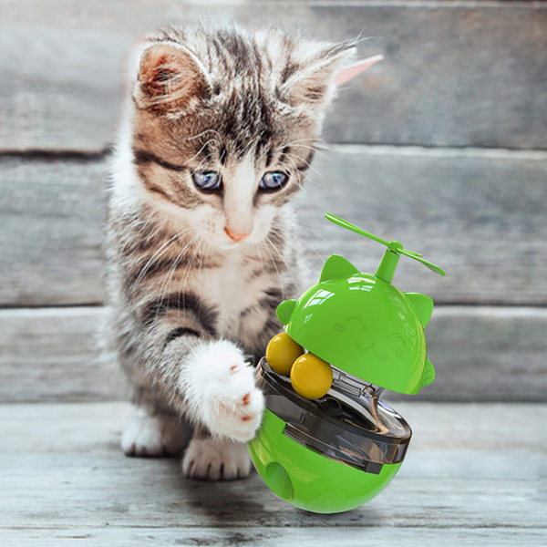 Cat Turntable Tumbler Swinging Self-heeling Cat Stick