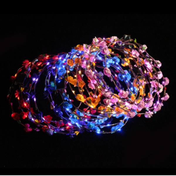 Colorful Rattan Luminous Headgear