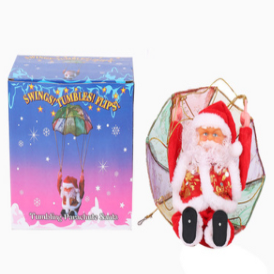 Santa parachute somersault toy