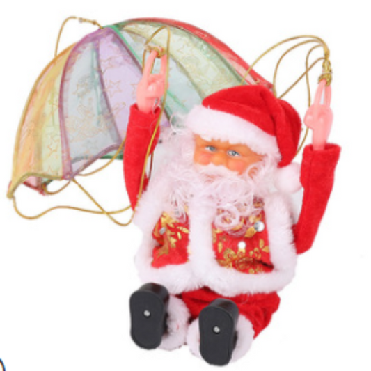 Santa parachute somersault toy