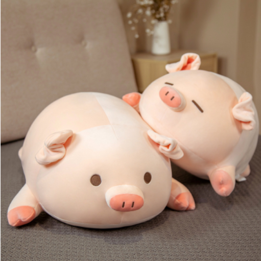 Pig plush toy pillow