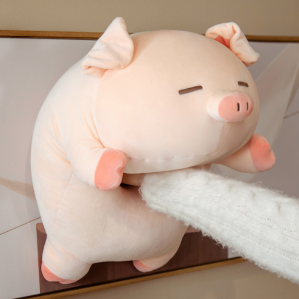 Pig plush toy pillow