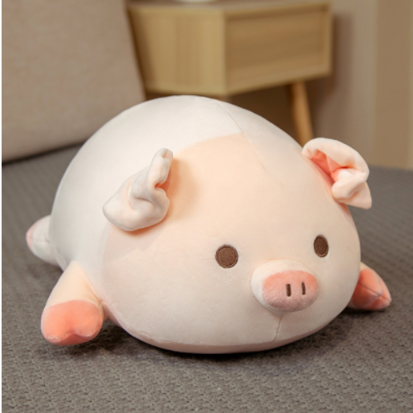 Pig plush toy pillow