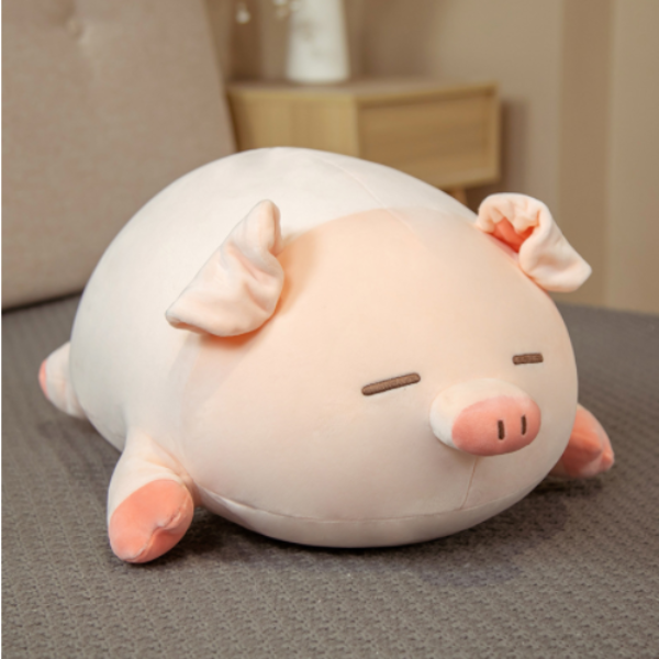 Pig plush toy pillow