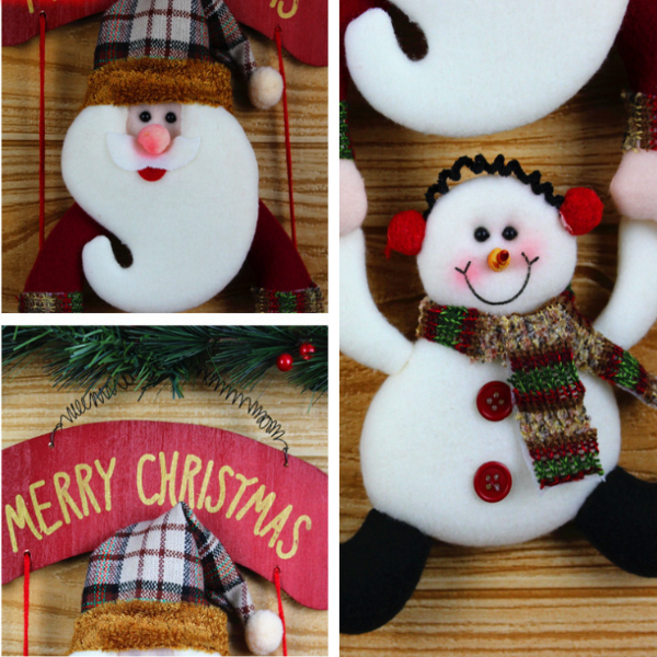 Santa Claus cloth pendant