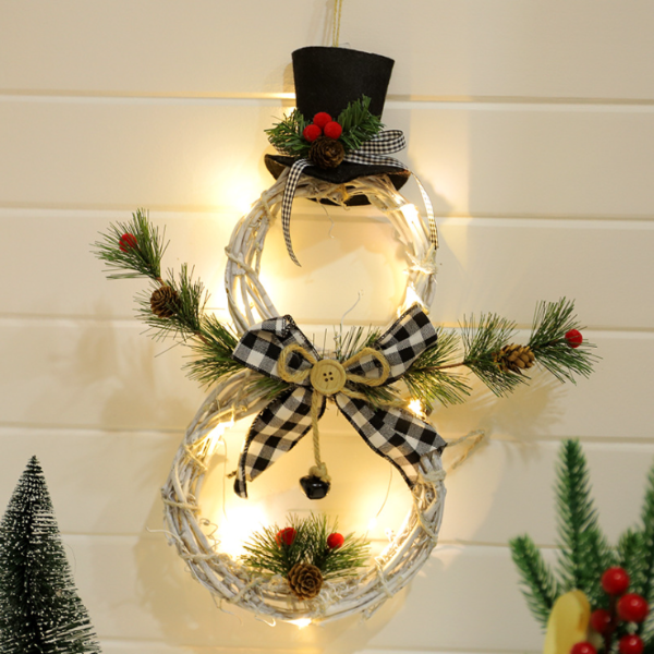 Christmas Wreath Pendant LED Lights