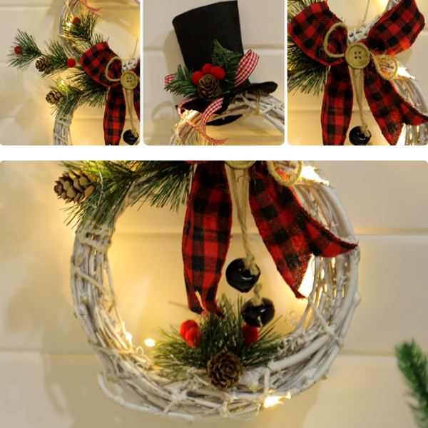 Christmas Wreath Pendant LED Lights