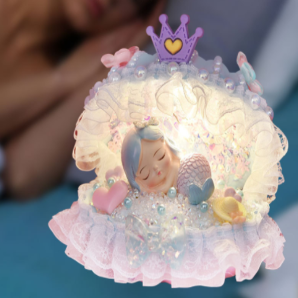 Mermaid night light creative diy handmade ornaments