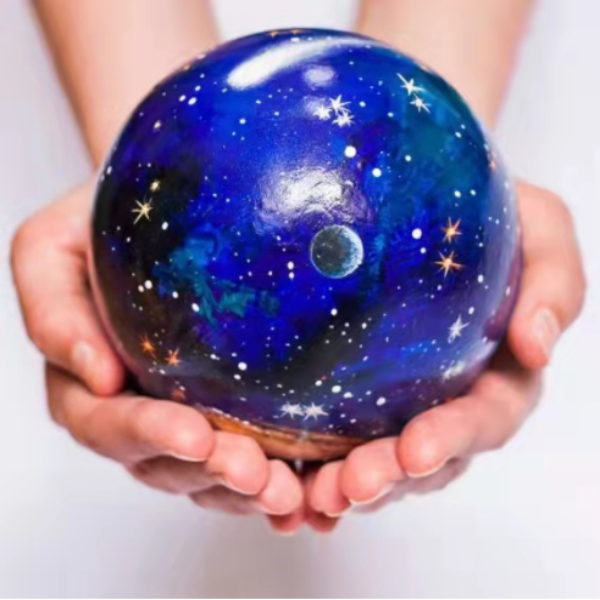 Starry sky ball solar system space model