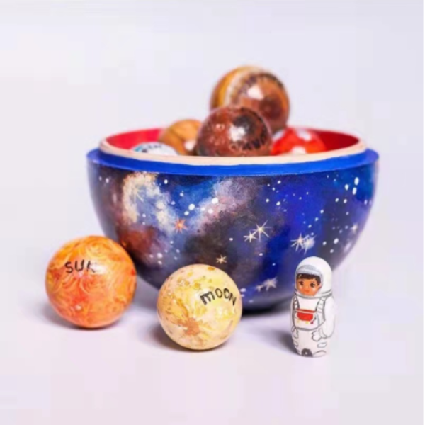 Starry sky ball solar system space model