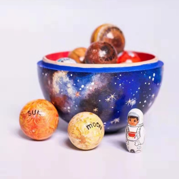 Starry sky ball solar system space model