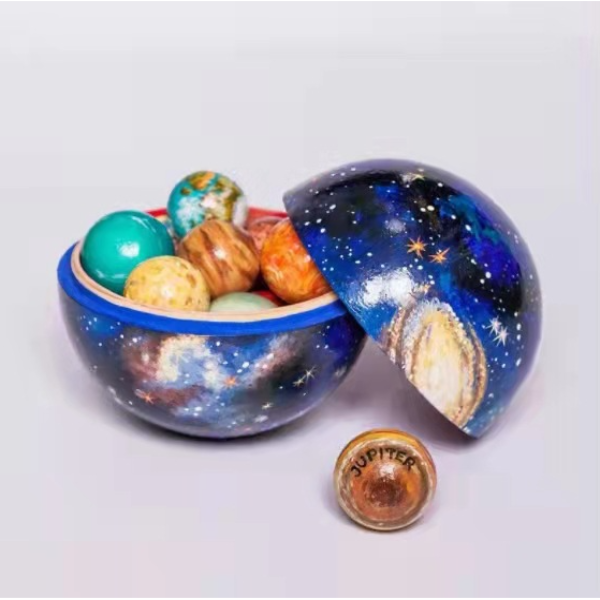 Starry sky ball solar system space model