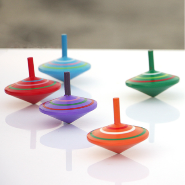 Wooden colorful finger spinning top  24.99/10piece