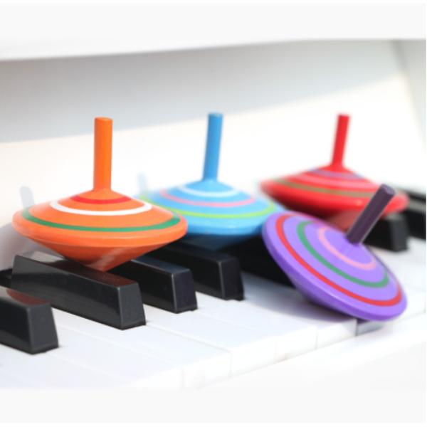 Wooden colorful finger spinning top  24.99/10piece