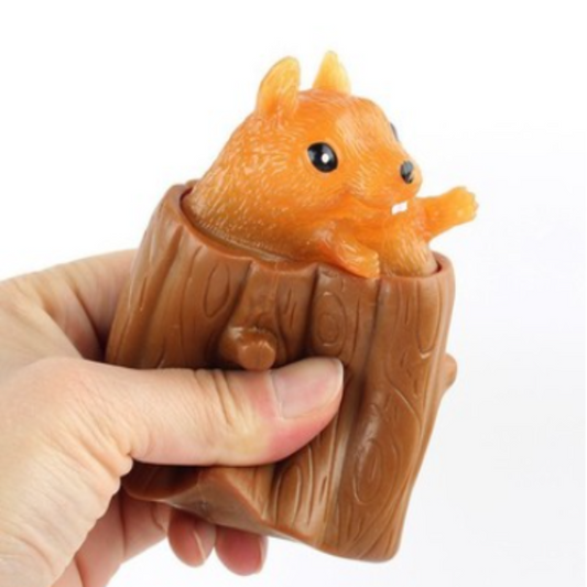 Evil squirrel stress relief toy