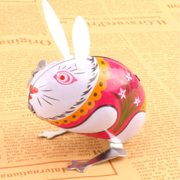 Clockwork Tiny Jumping Rabbit Toy