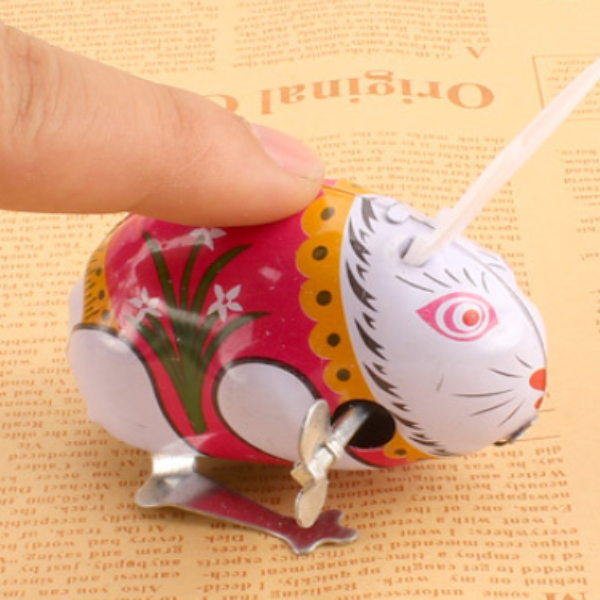 Clockwork Tiny Jumping Rabbit Toy