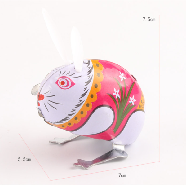 Clockwork Tiny Jumping Rabbit Toy