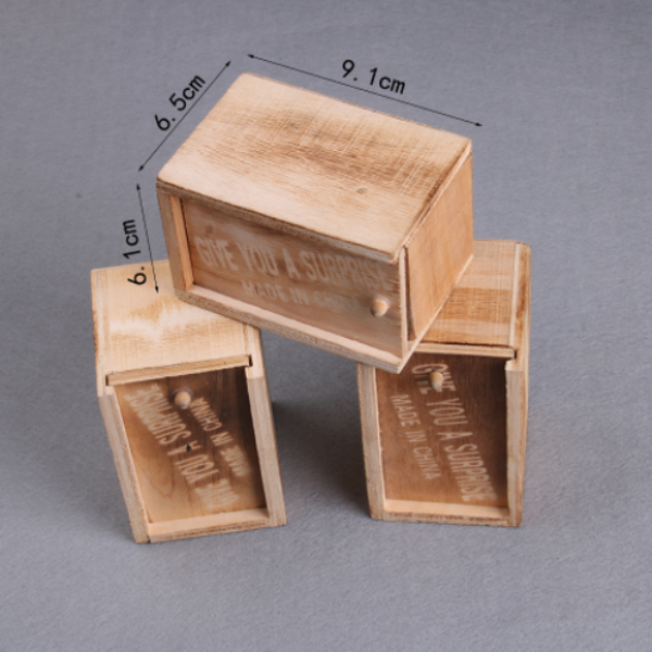 Wooden box spoof little insect box scary toy