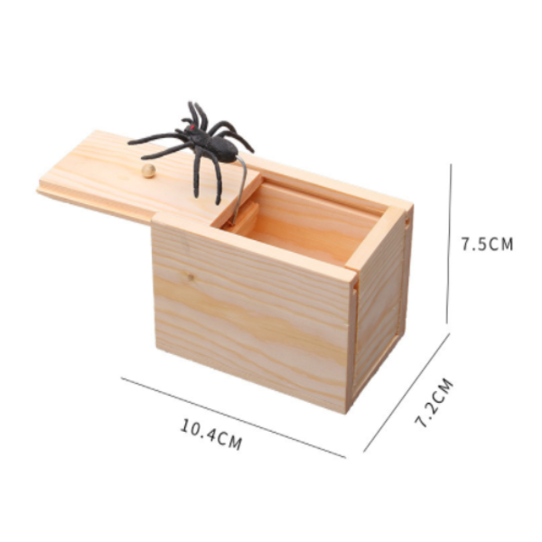 Wooden box spoof little insect box scary toy