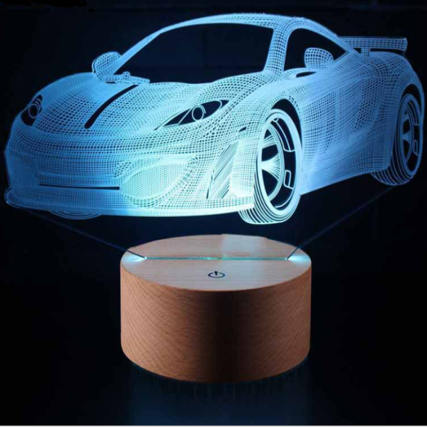 3d Touch Remote Control Plug-in Led Colorful Table Lamp