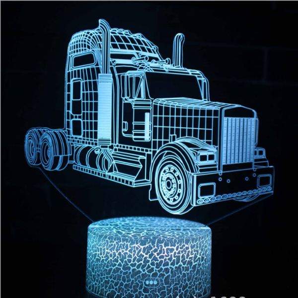 3d Touch Remote Control Plug-in Led Colorful Table Lamp