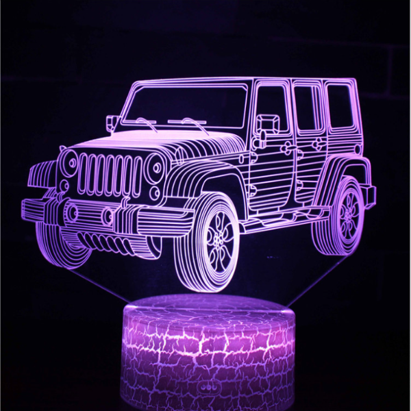 3d Touch Remote Control Plug-in Led Colorful Table Lamp