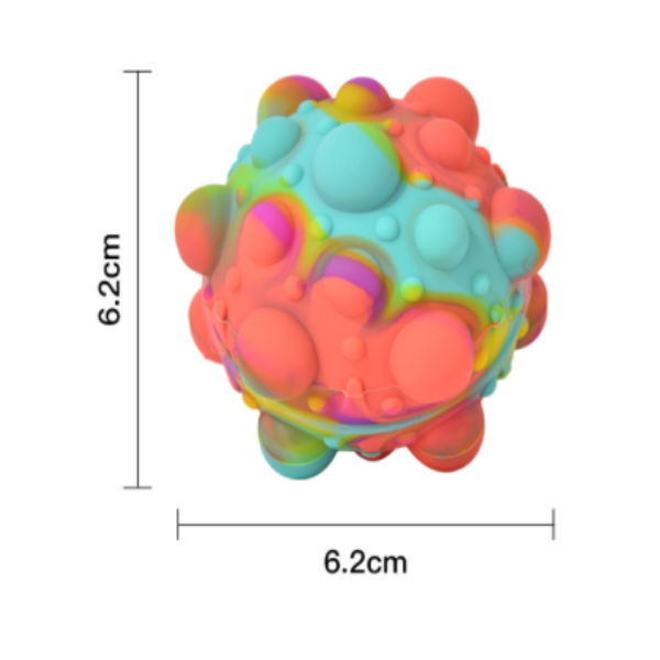 Finger press bubble ball