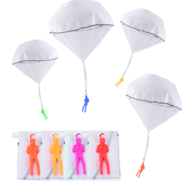 Hand throw parachute toy