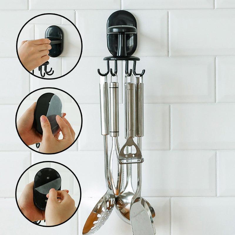 360-Degree Rotating Multi-function Kitchen Tool Hanger