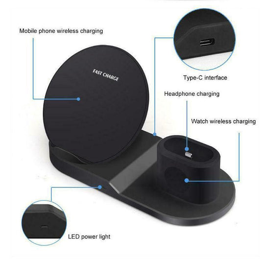 3 in 1 Wireless Charging Station