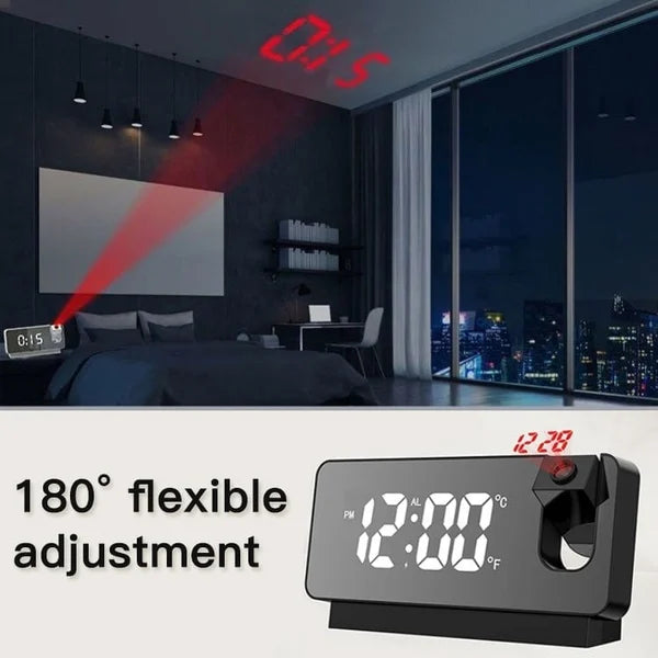 Projection alarm clock