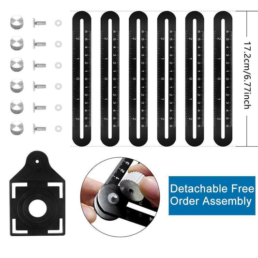 Six-Sided Aluminum Alloy Angle Measuring Tool