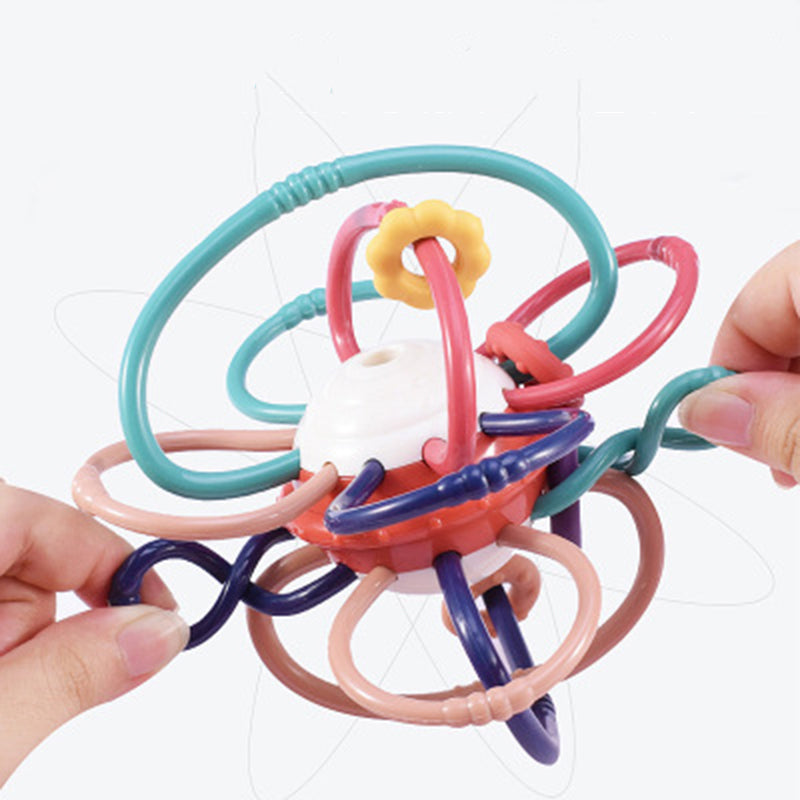 Pull silicone teething baby sensory toy