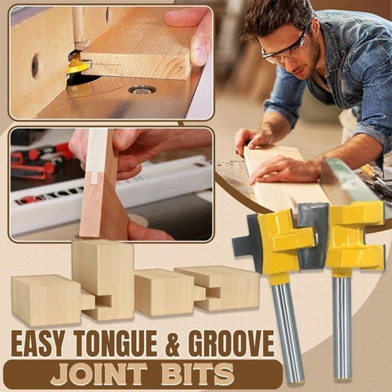 Easy Tongue Groove Joint Bits (2pcs/Set)