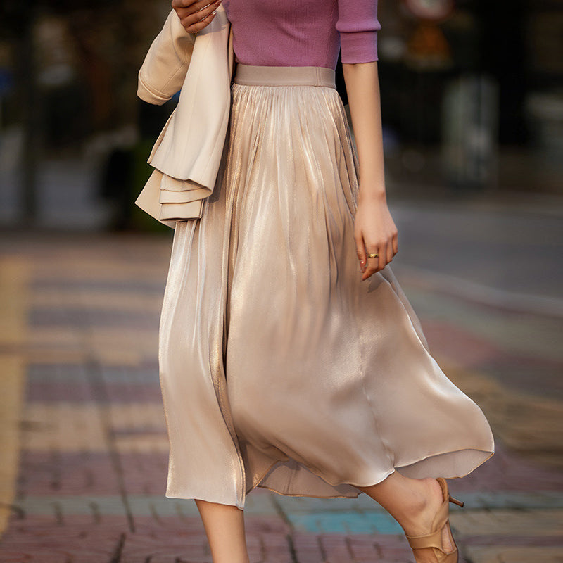 Elegant Pearlescent Skirt