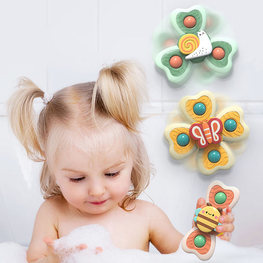 Bathtub rotator suction cup decompression toy