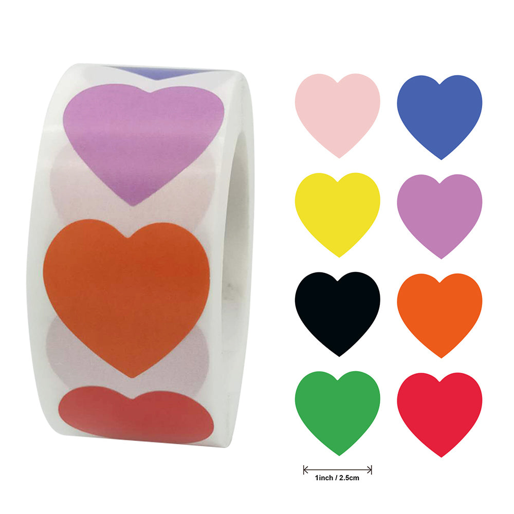 Colorful heart circle sticker graffiti sticker